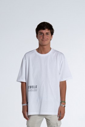 camiseta Parlour Rebels tee blanca