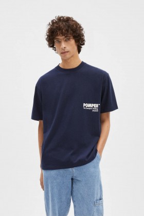 Camiseta pompeii navy logo