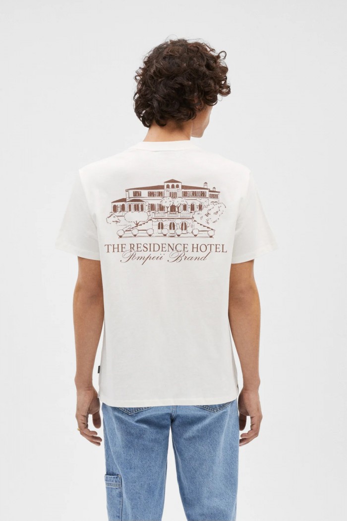 Camiseta pompeii hotel blanca