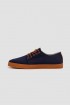 Zapato Pompeii navy suela caramelo