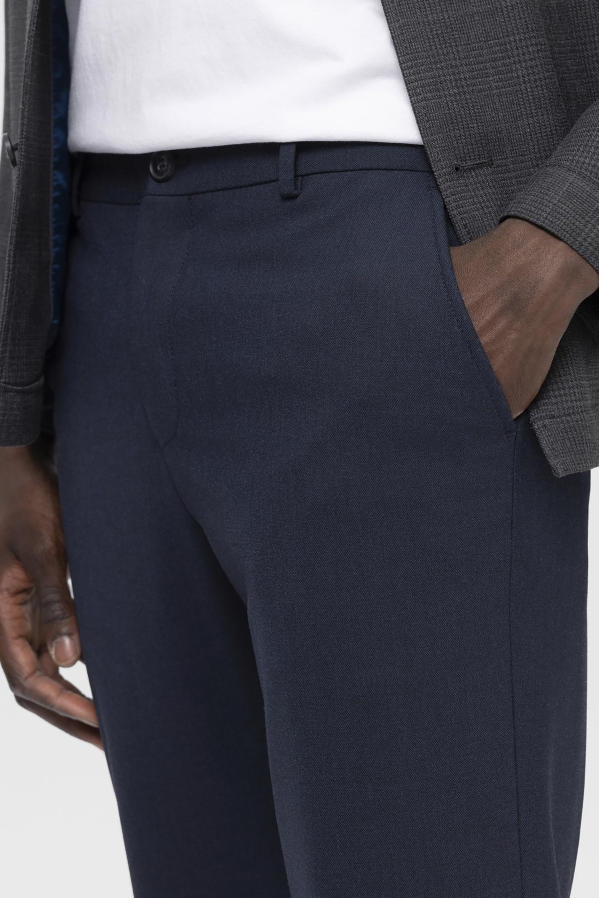 pantalon formal azul selected