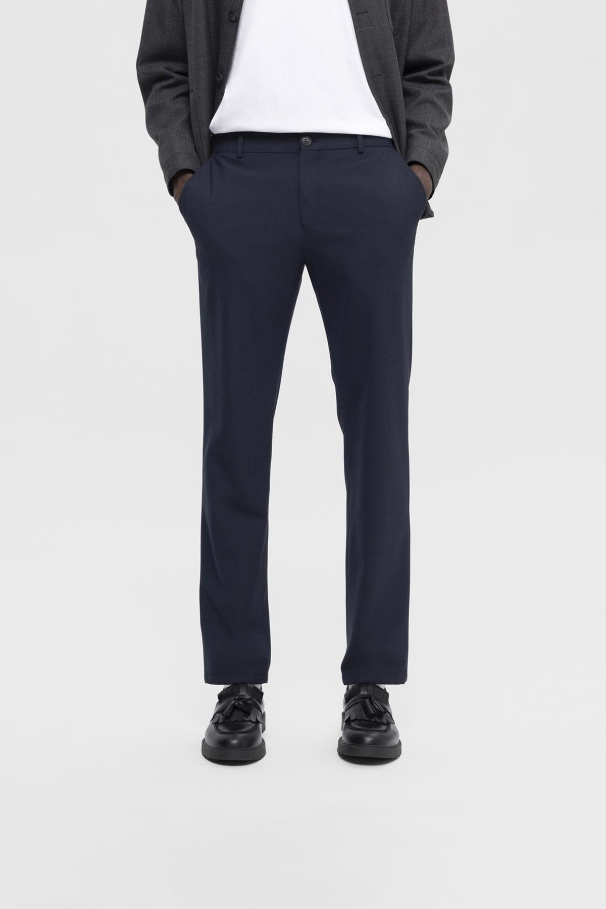 pantalon formal azul selected