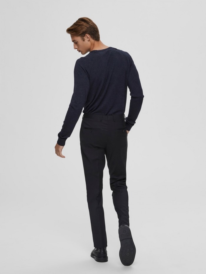 pantalon de traje negro