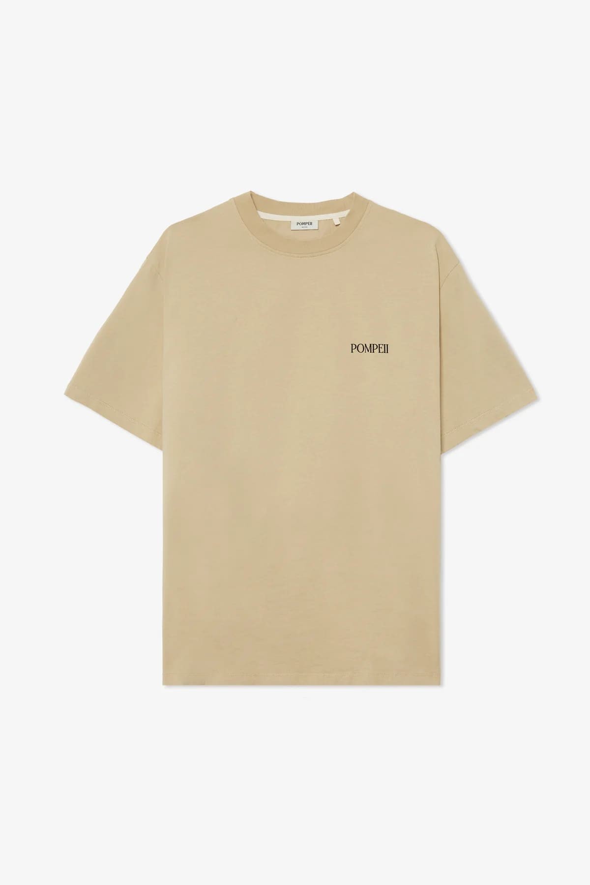 camiseta pompeii beige ajedrez