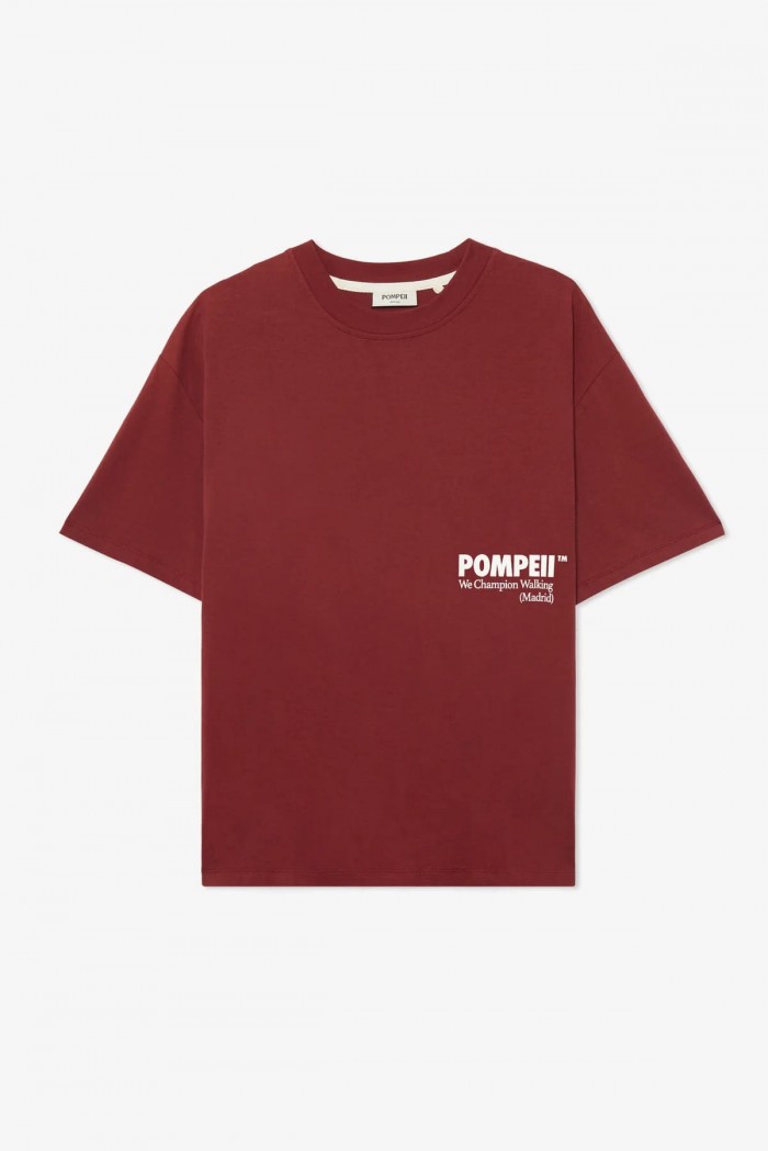 camiseta pompeii logo granate