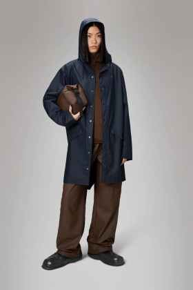 chubasquero largo unisex rains navy