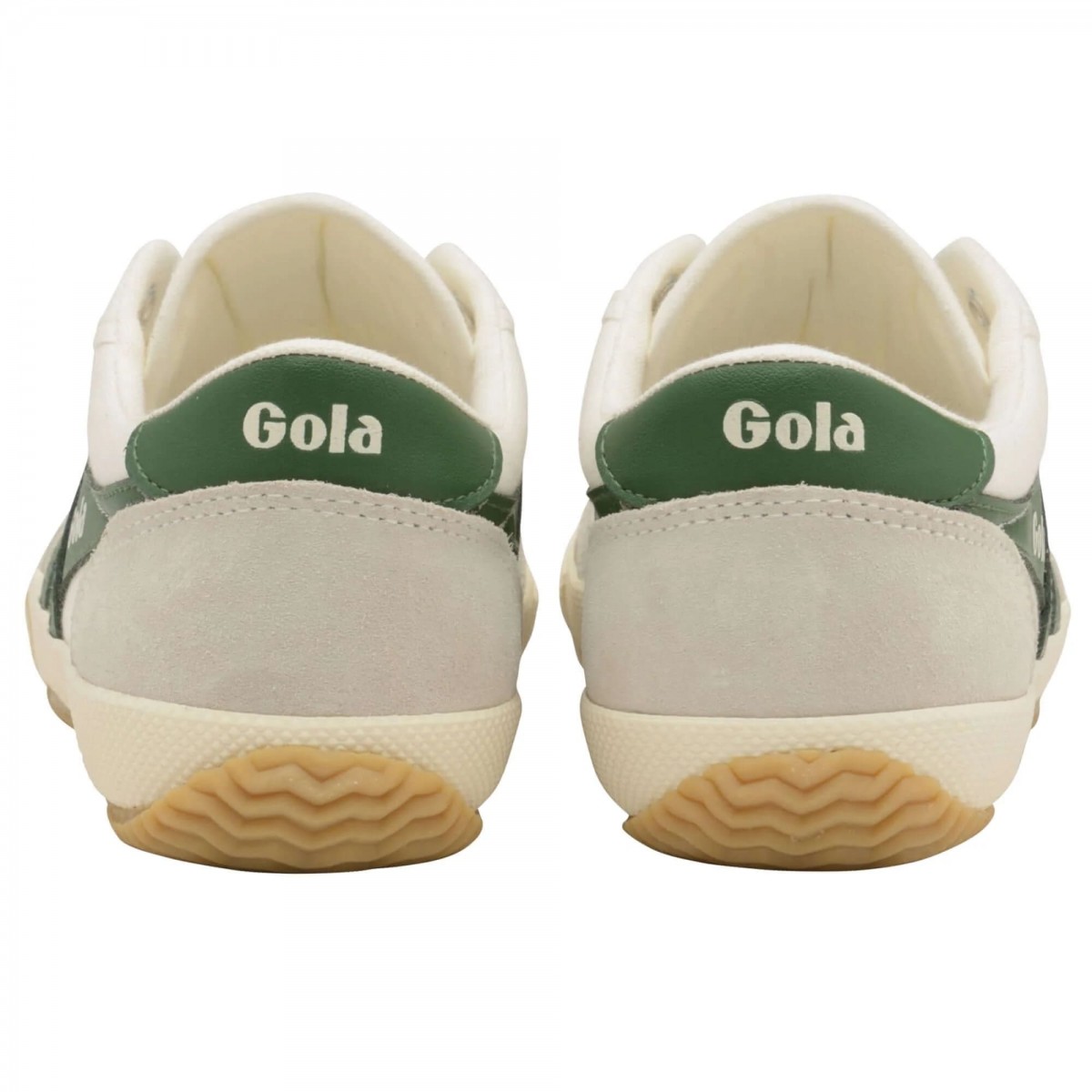 zapatilla gola badminton blanco/verde