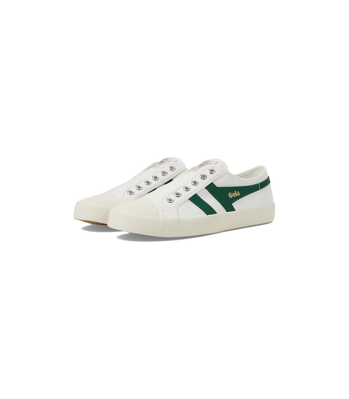 zapatilla gola coaster blanco/verde sin cordón