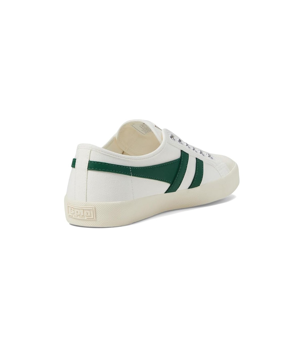 zapatilla gola coaster blanco/verde sin cordón