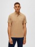 polo clásico beige