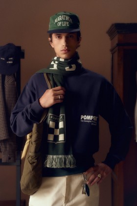 Sudadera con logo pompeii navy