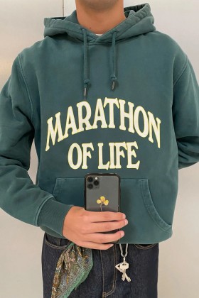 sudadera marathon pompeii verde