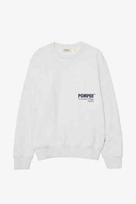 sudadera pompeii logo gris